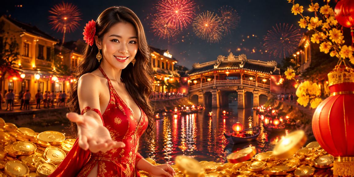 Người đặt cược thể thao tại chợ đêm Hội An với điện thoại và ứng dụng cá cược